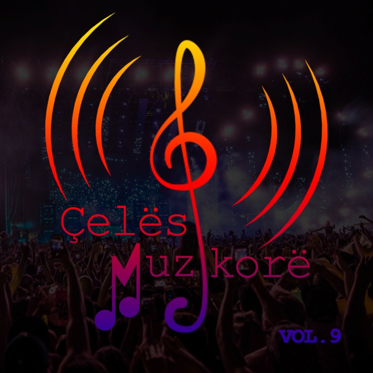 Çelësi Muzikorë, Vol. 9 by Ardit Stafaj, Shkenda Dubova, B Genius & Pro Band album cover