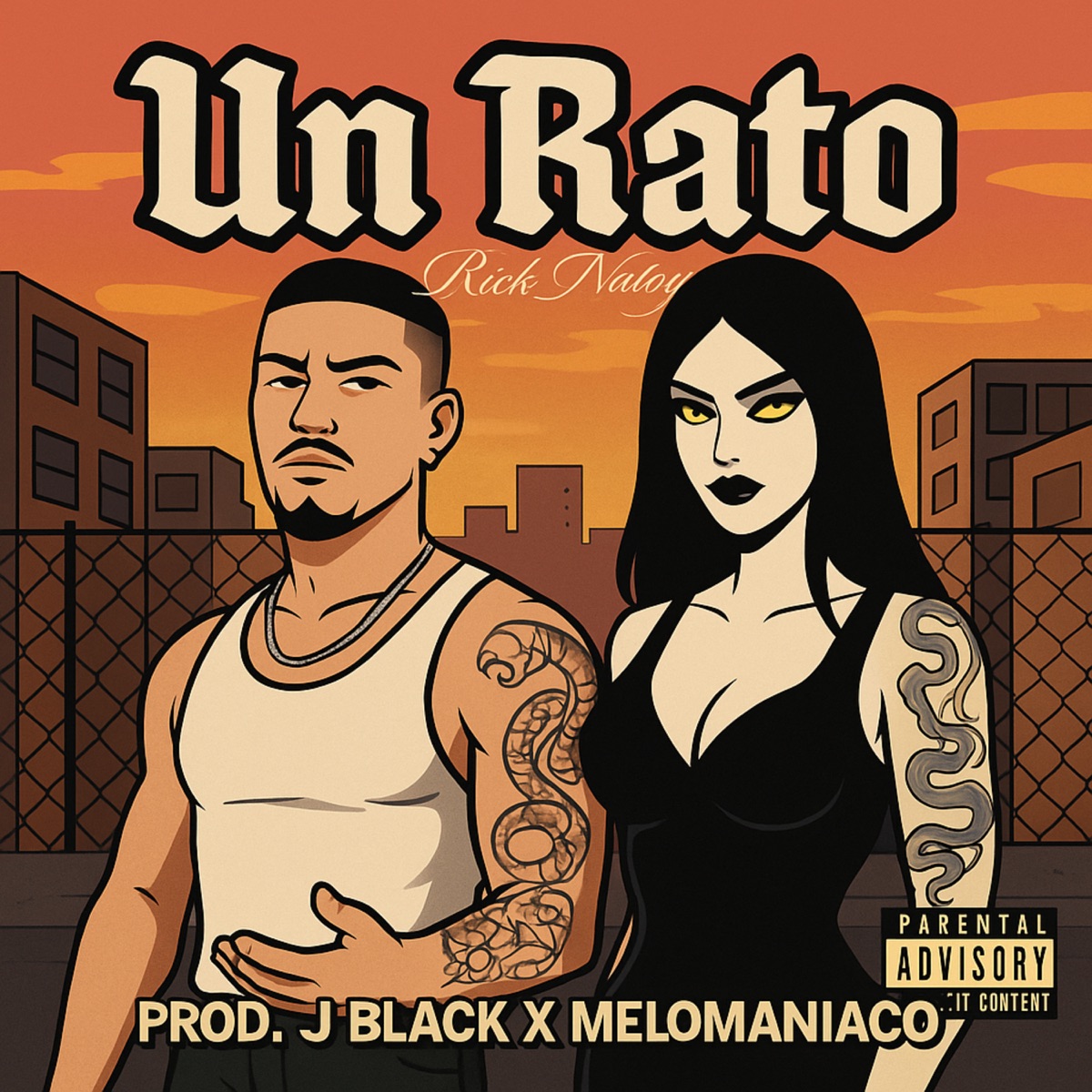 Un Rato - Single by Rick Naloy & J Black album cover