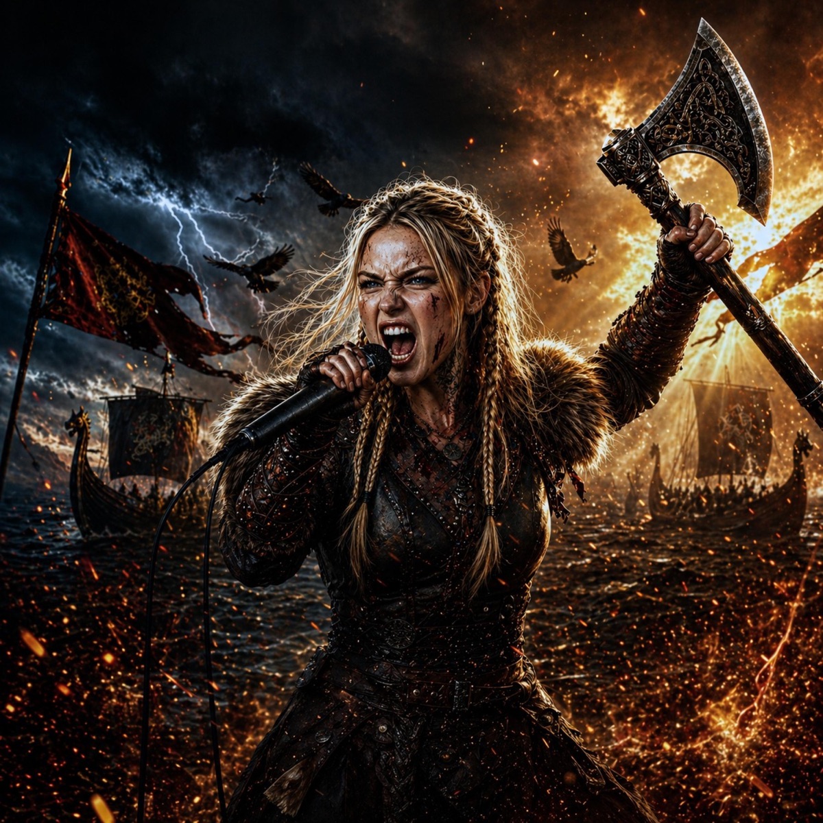 Valhalla’s Daughters | Awaken Your Warrior Soul | Epic Viking Music - Single by Raven Astrid album cover