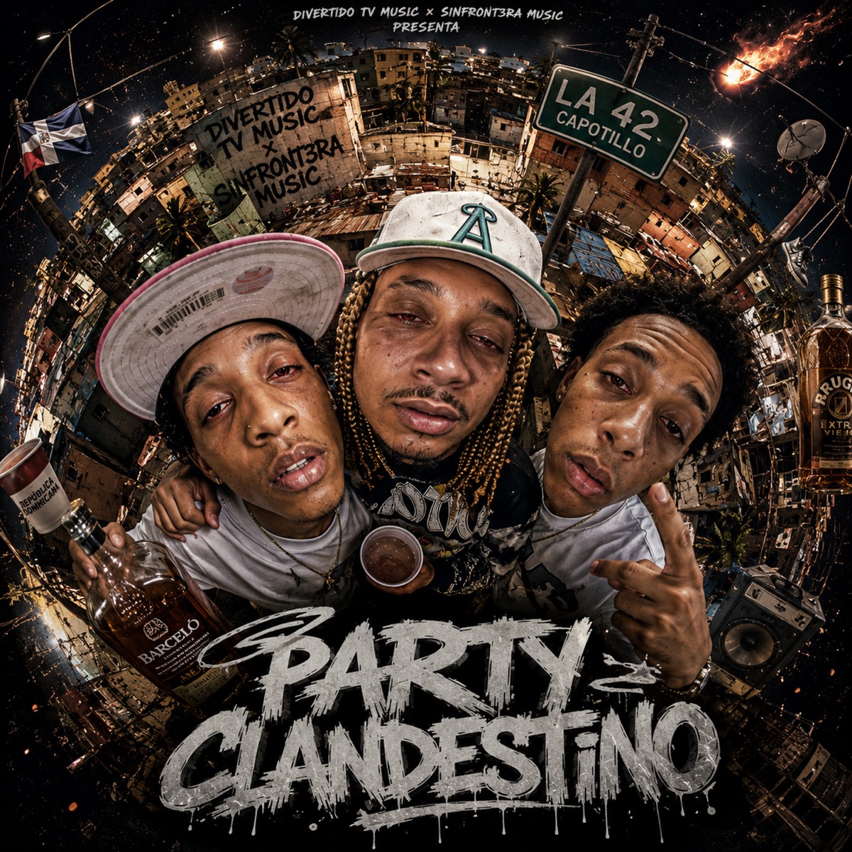 PARTY CLANDESTINO (feat. El Vampy Official & Anemia) - Single by Que Divertido Tv Music & Carlos Bob album cover