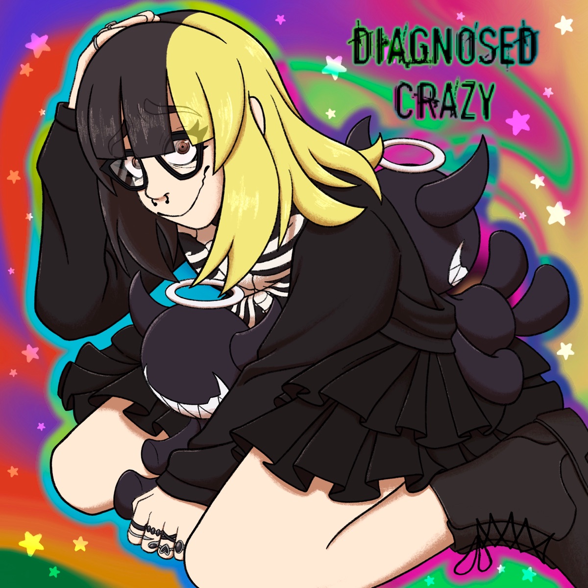 DIAGNOSED CRAZY - Single by ENTITY & OMENS! album cover
