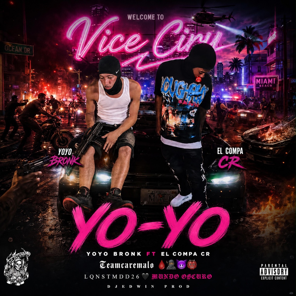 YOYO (feat. YOYO BRONX, EL COMPA CR & DJ Edwin) - Single by Team Caremalo album cover