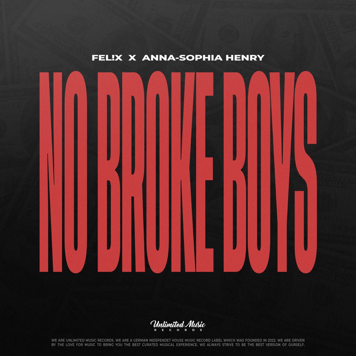 No Broke Boys - Single by FEL!X & Anna-Sophia Henry album cover