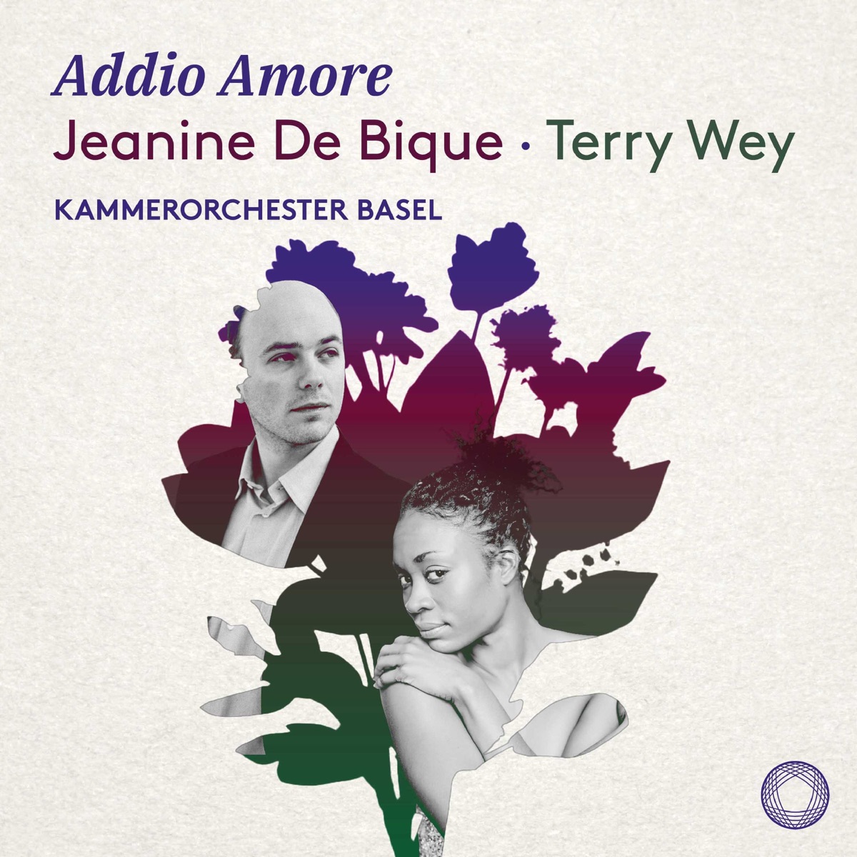 Addio Amore by Jeanine De Bique, Terry Wey, Julia Schröder, Antonio Viñuales & Kammerorchester Basel album cover