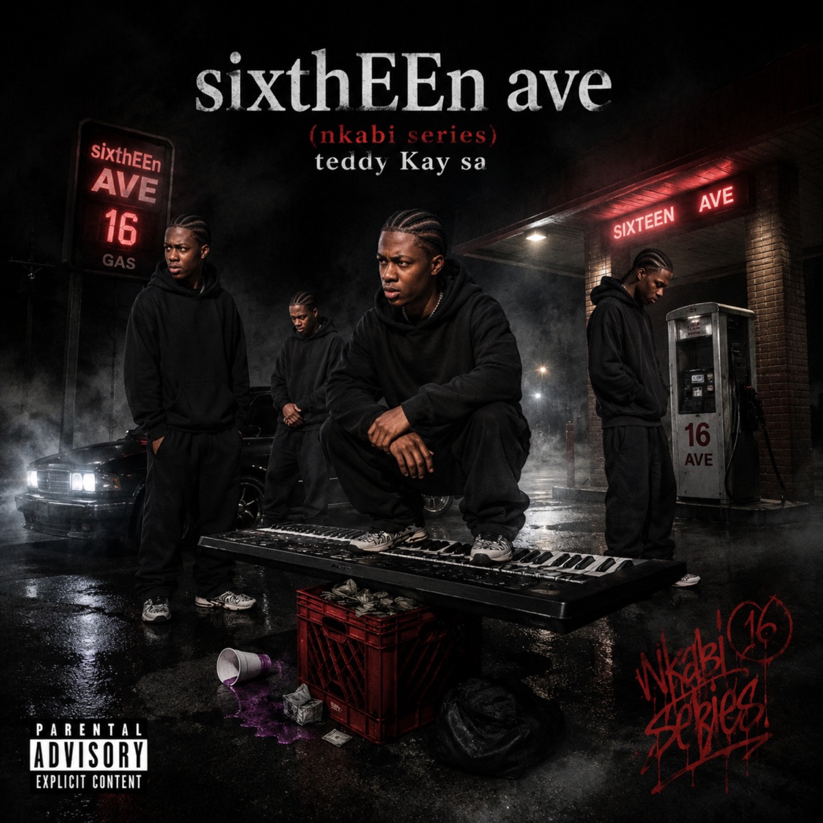 sixthEEn ave (nkabi series) by teddy kay sa album cover