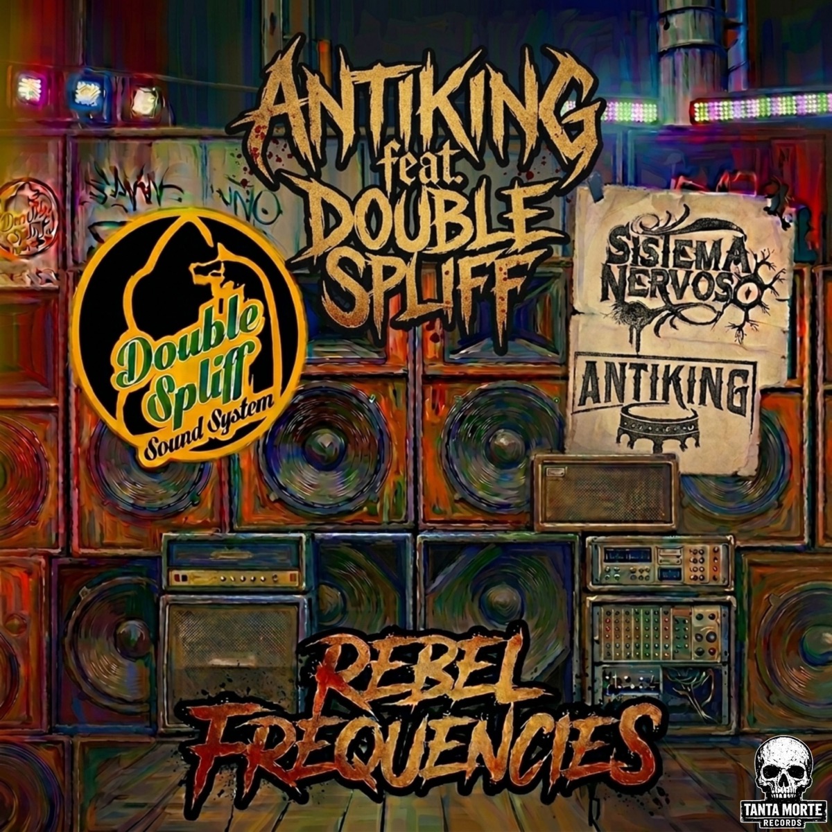 Rebel Frequencies (feat. Double Spliff) - Single by Antiking album cover