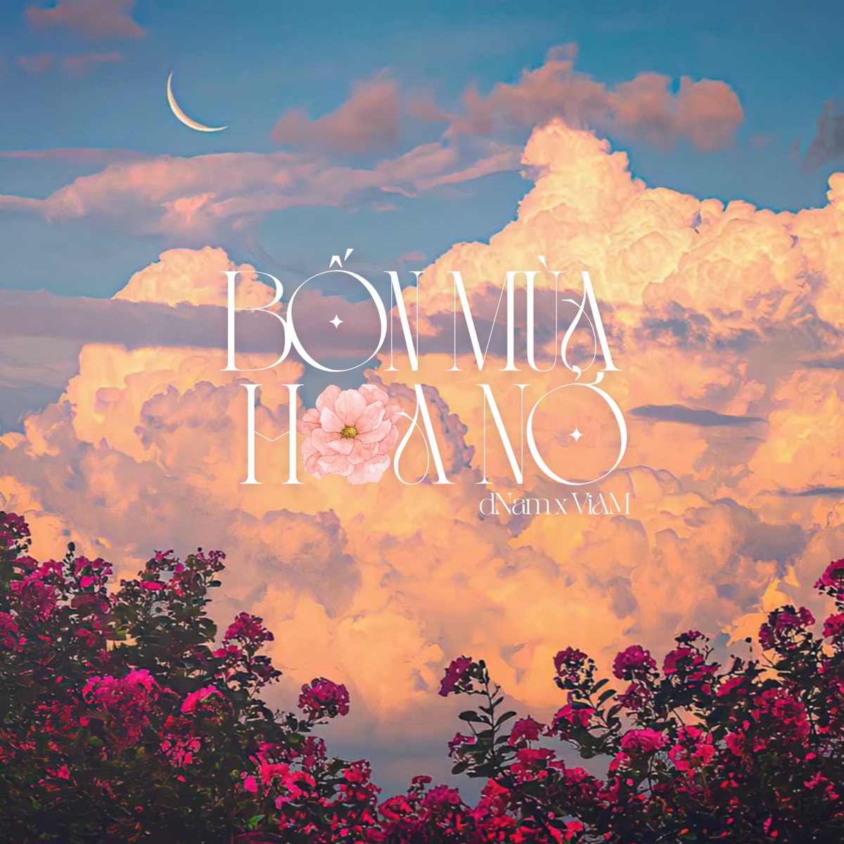 Bốn Mùa Hoa Nở - Single by dNam & ViAM album cover