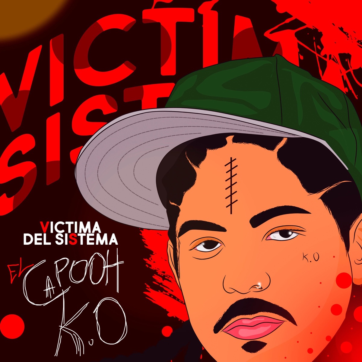 VICTIMA DEL SISTEMA - Single by El Capooh K.O album cover