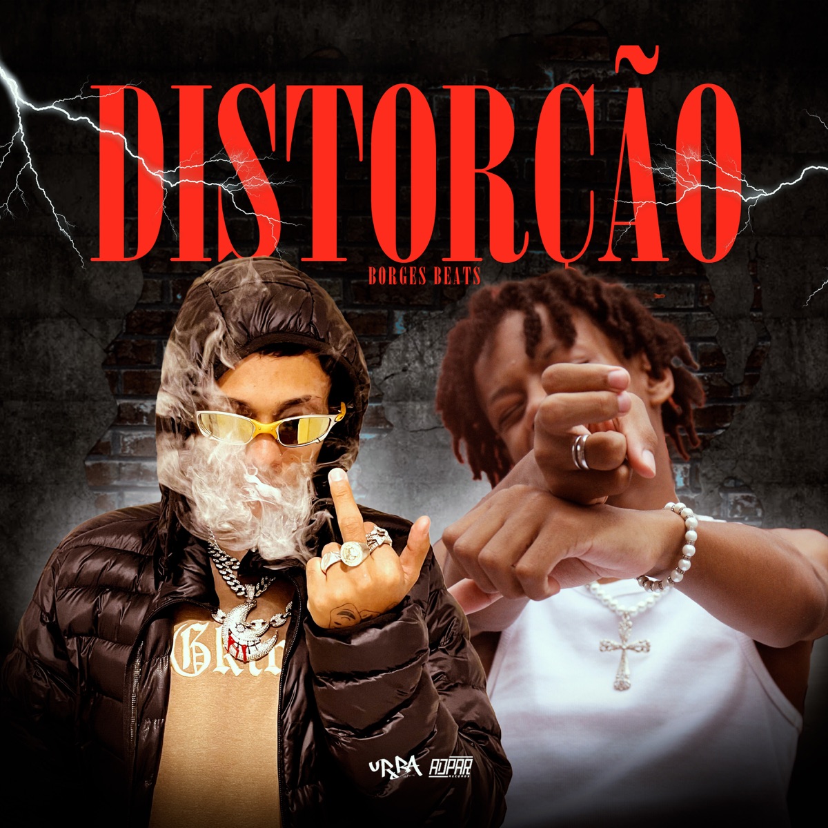 Distorção - Single by MC borgezin & Dherik album cover