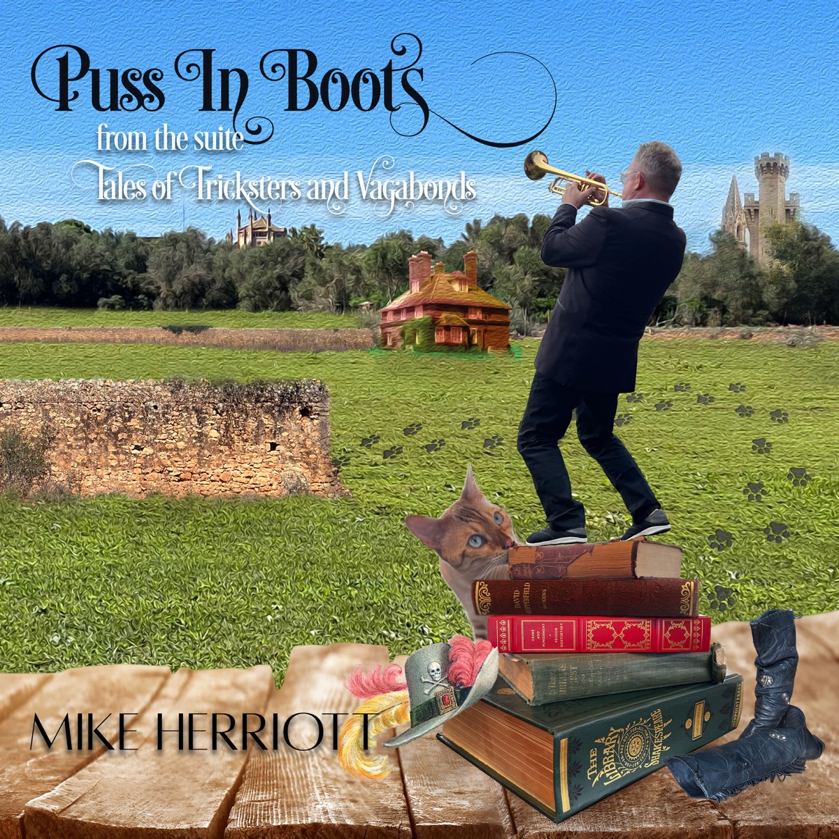 Puss, in Boots (feat. Ofra Harnoy & Jacob Slous) - Single by Mike Herriott album cover