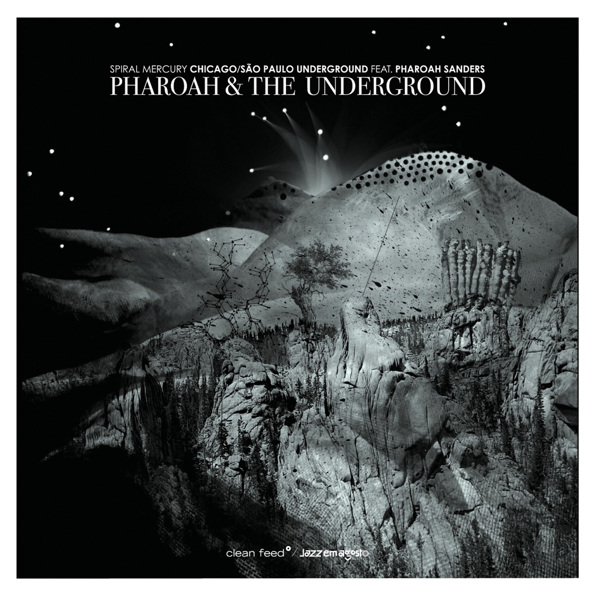 Pharoah & The Underground - Spiral Mercury (feat. Rob Mazurek, Guilherme Granado, Mauricio Takara, Mattew Lux & Chad Taylor) by Sao Paulo Underground & Pharoah Sanders album cover
