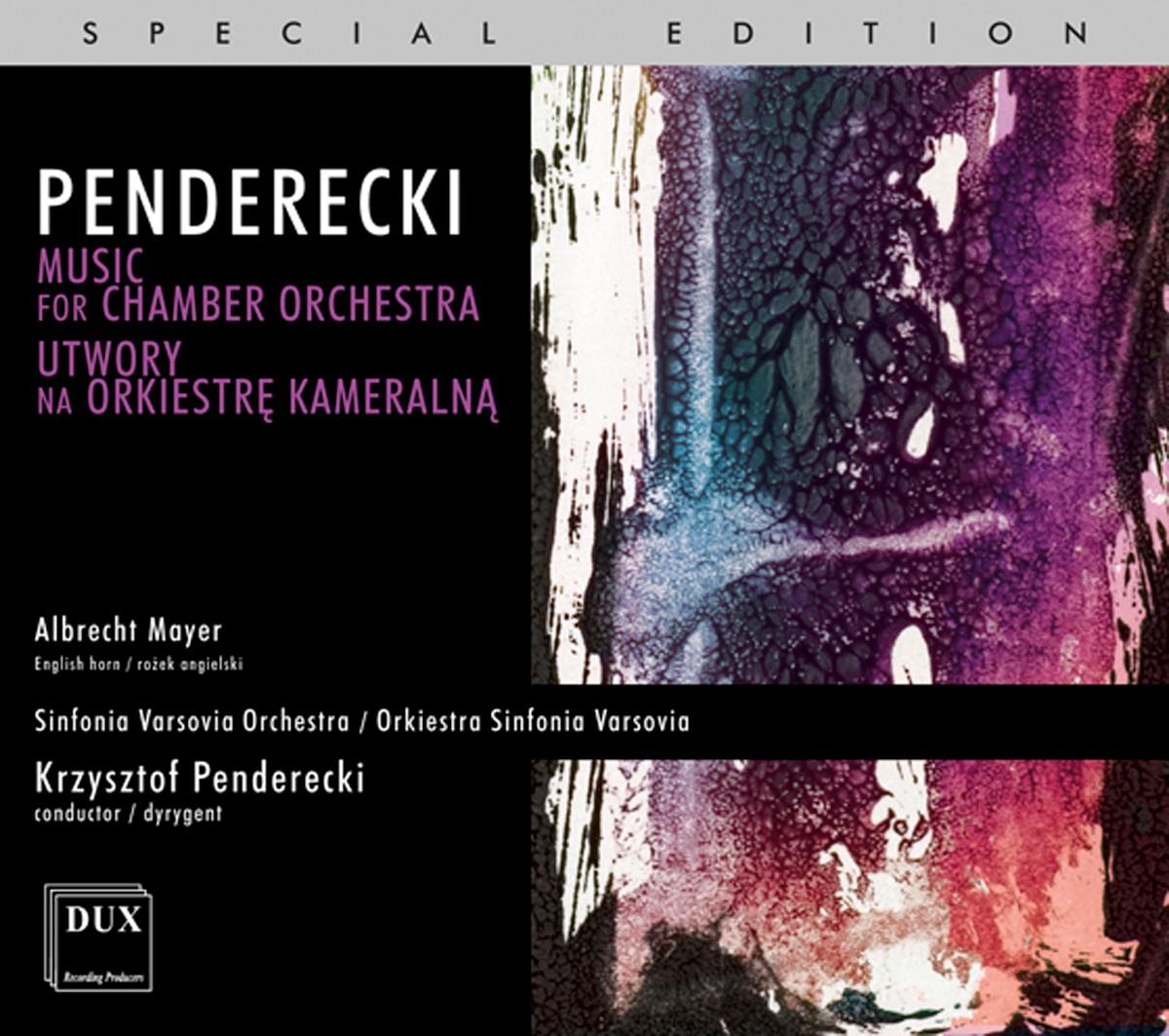 Penderecki: Music for Chamber Orchestra by Sinfonia Varsovia & Krzysztof Penderecki album cover