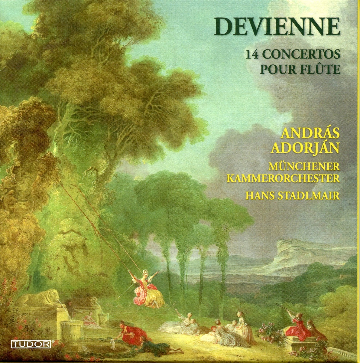 Devienne: 14 Concertos pour flûte by Andras Adorjan, Munich Chamber Orchestra & Hans Stadlmair album cover