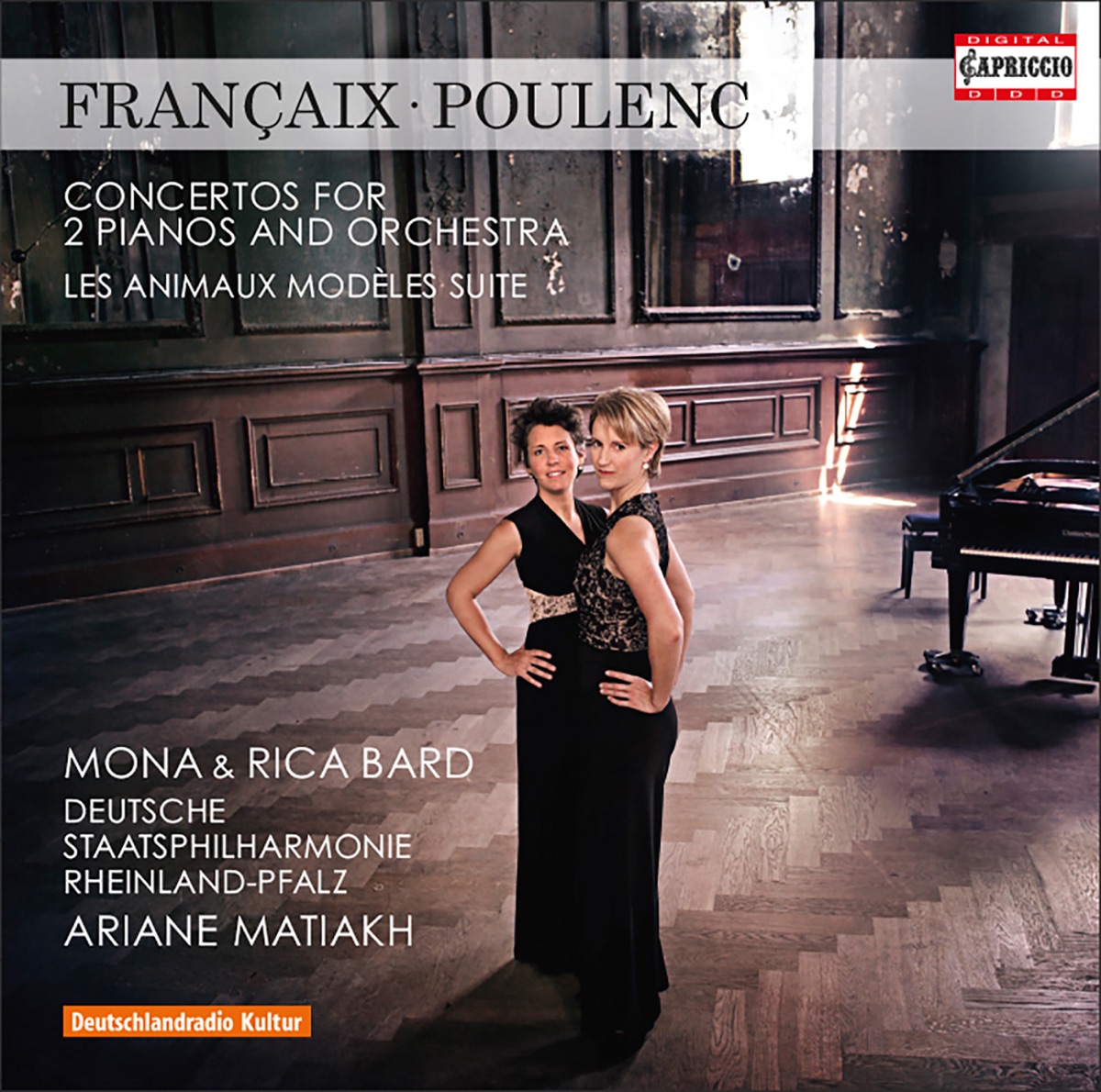 Françaix: Concerto for 2 Pianos - Poulenc: Les animaux modèles & Concerto for 2 Pianos in D Minor by Deutsche Staatsphilharmonie Rheinland-Pfalz, Ariane Matiakh & Piano Duo Mona & Rica Bard album cover