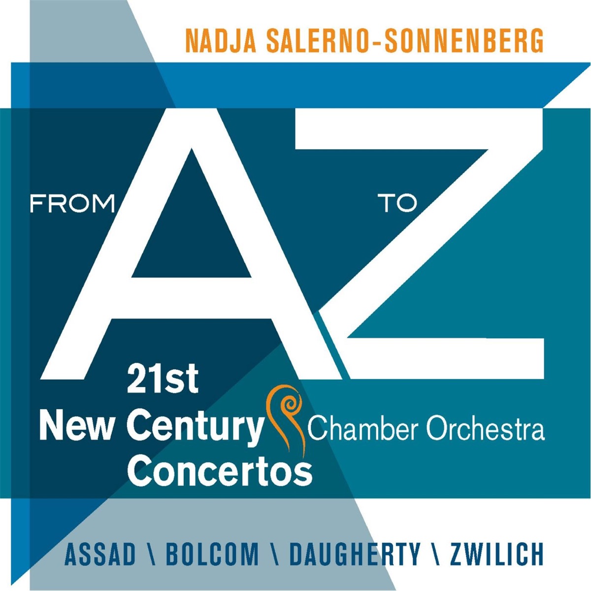 From A To Z by Nadja Salerno-Sonnenberg & New Century Chamber Orchestra album cover