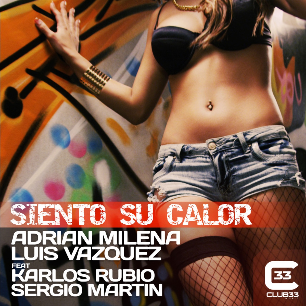 Siento Su Calor (Extended) [feat. Sergio Martin & Karlos Rubio] - Single by Adrian Milena & Luis Vazquez album cover