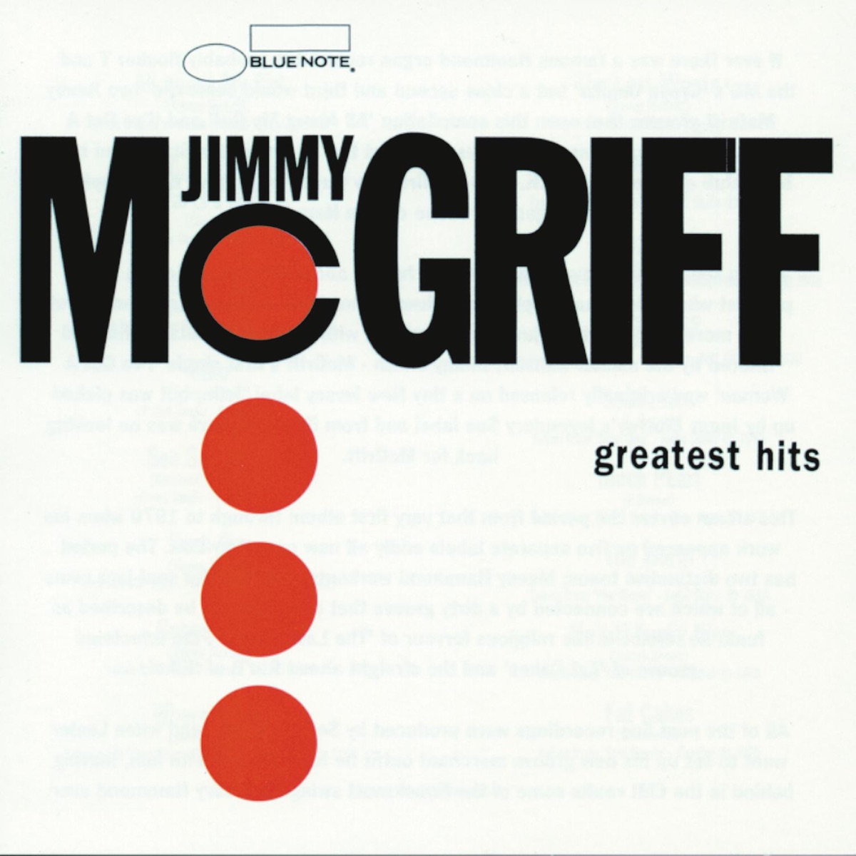 Greatest Hits by Jimmy McGriff album cover