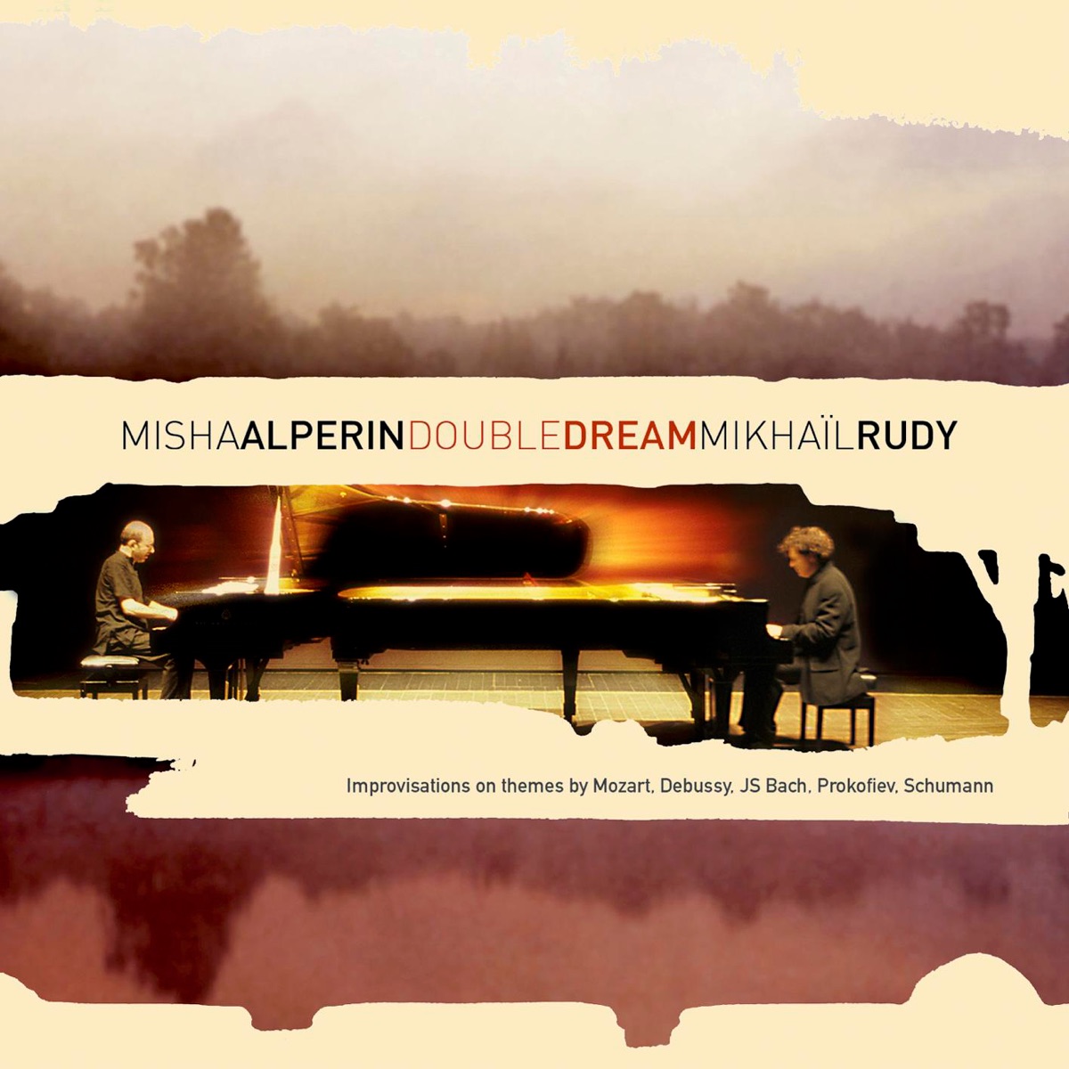 Journey for 2 Pianos: Improvisations Beyond Jazz by Mikhail Rudy & Misha Alperin album cover
