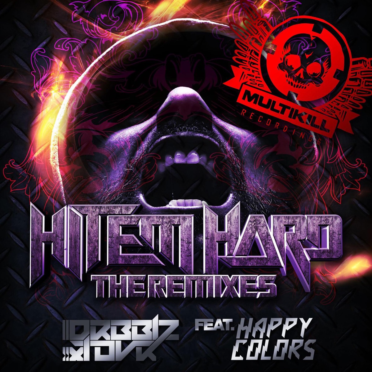 Hit Em Hard "the Remixes" - EP by Drbblz & Tovr album cover