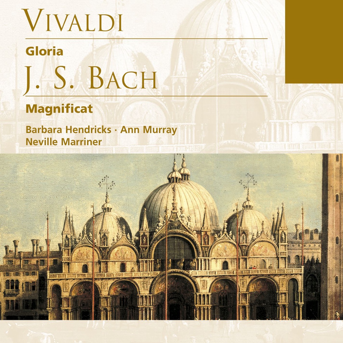Vivaldi: Gloria - Bach: Magnificat by Ann Murray, Barbara Hendricks & Neville Marriner album cover