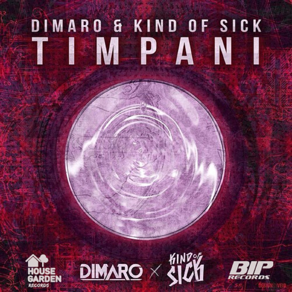 Timpani (Radio Edit) - Single by diMaro & Kind of Sick album cover