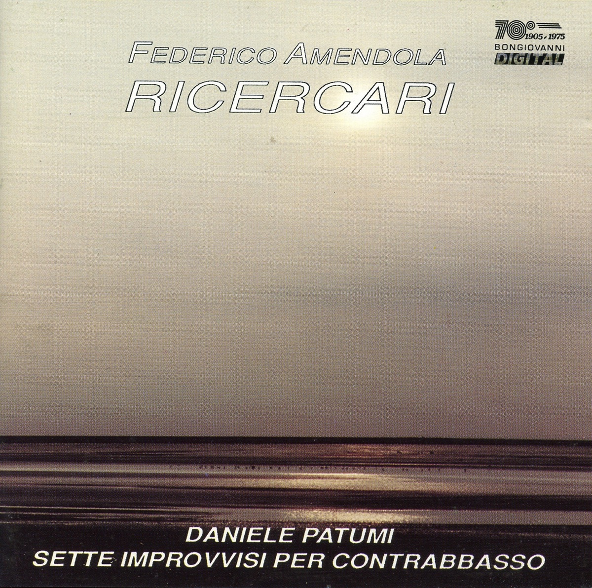 Federico Amendola: Ricercari by Daniele Patumi, Federico Amendola & Donizetti Ensemble album cover