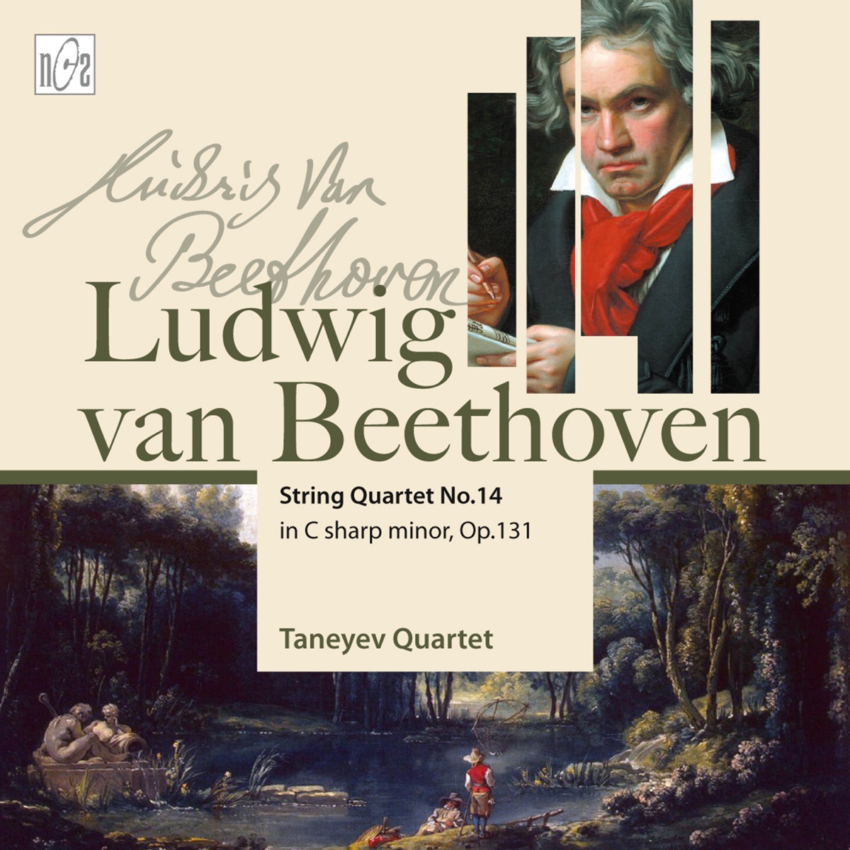 Beethoven: String Quartet No.14 in C-Sharp Minor, Op.131 by Taneyev Quartet album cover