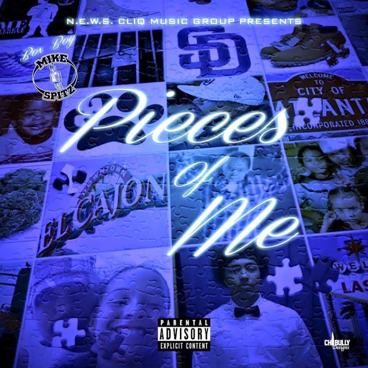 Pieces of Me by Box Boy Mike Spitz album cover