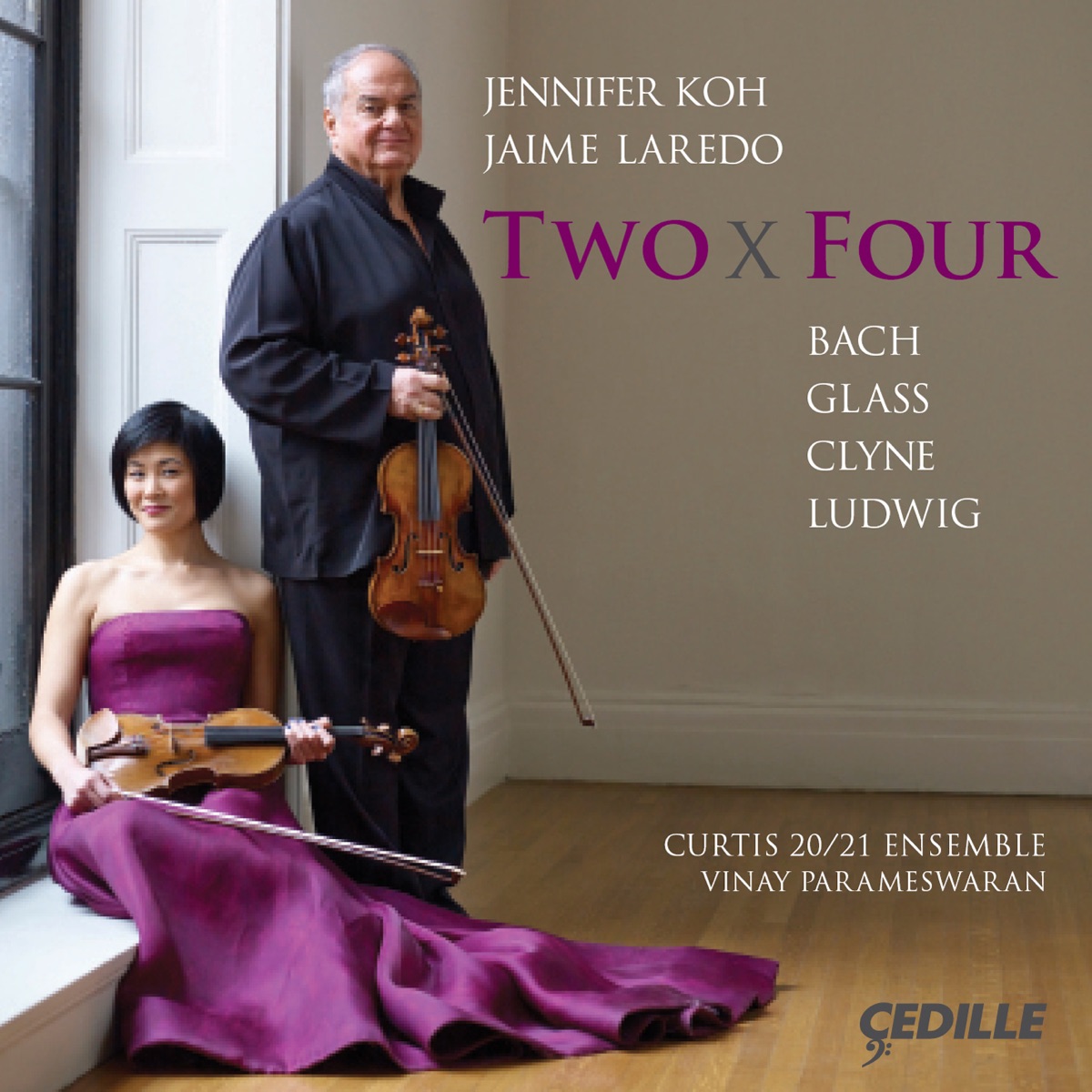 Two x Four by Jennifer Koh & Jaime Laredo album cover