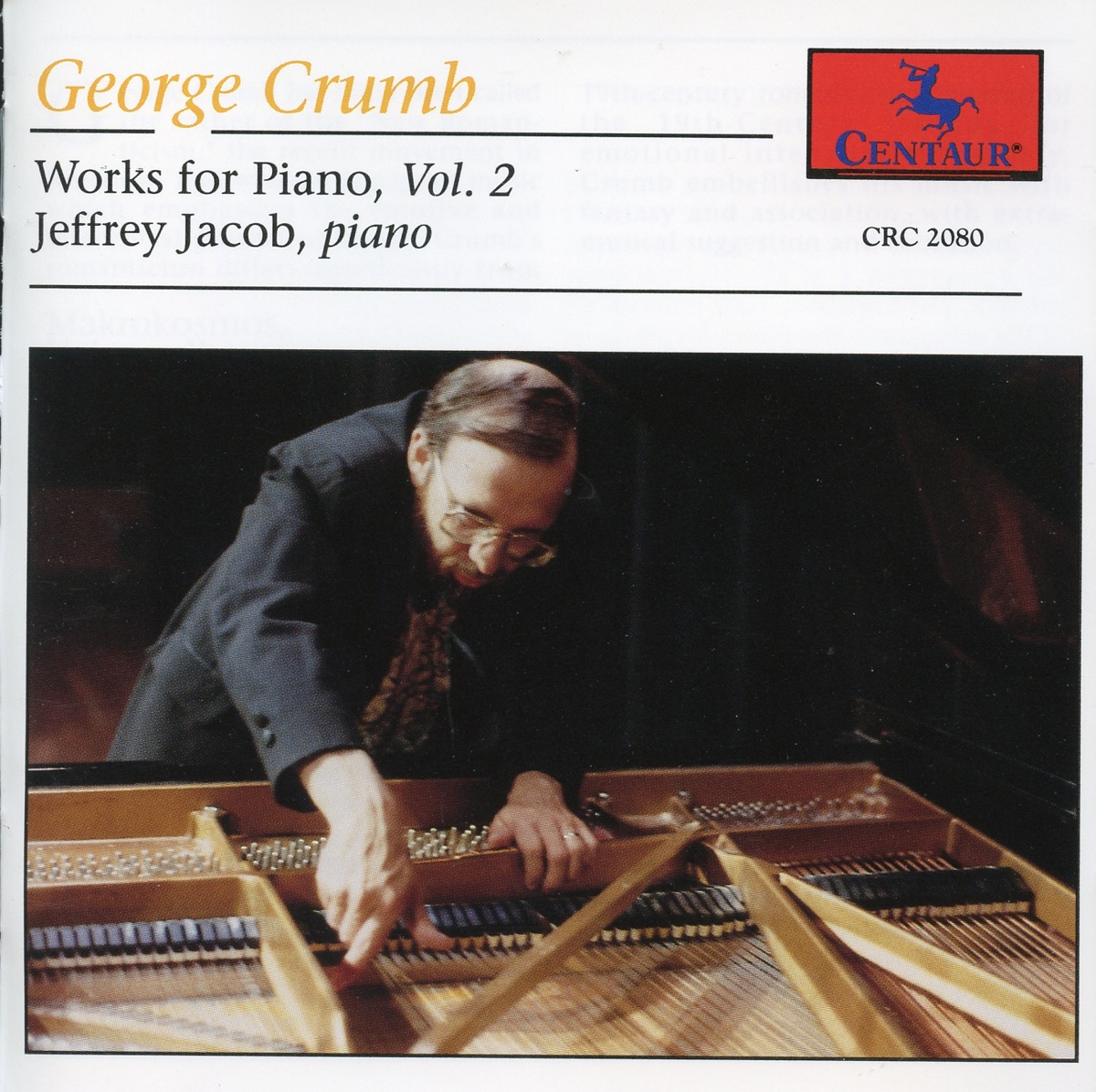 Crumb: Works for Piano, Vol. 2 by Jeffrey Jacob album cover