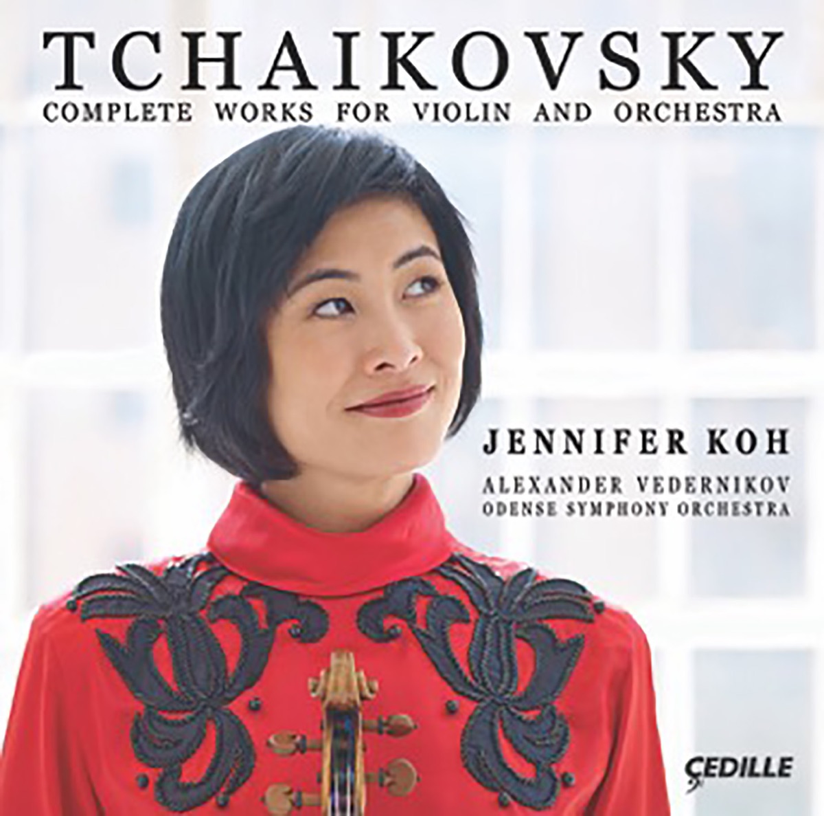 Tchaikovsky: Complete Works for Violin & Orchestra by Jennifer Koh, Odense Symphony Orchestra & Alexander Vedernikov album cover