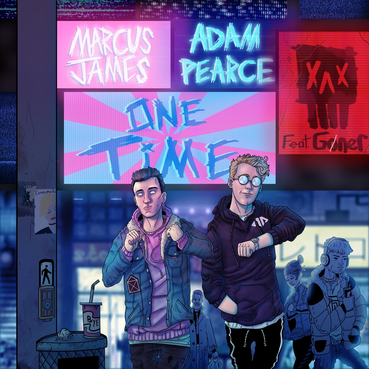 One Time (feat. Goner) - Single by Marcus James & Adam Pearce album cover