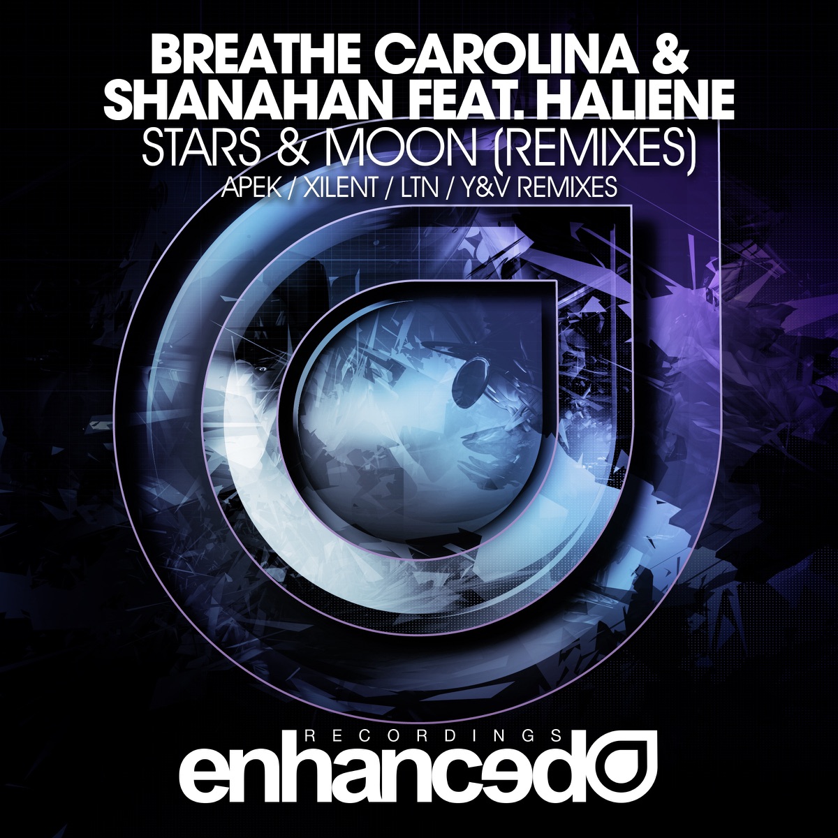 Stars & Moon (feat. HALIENE) [Remixes] - EP by Breathe Carolina & Shanahan album cover