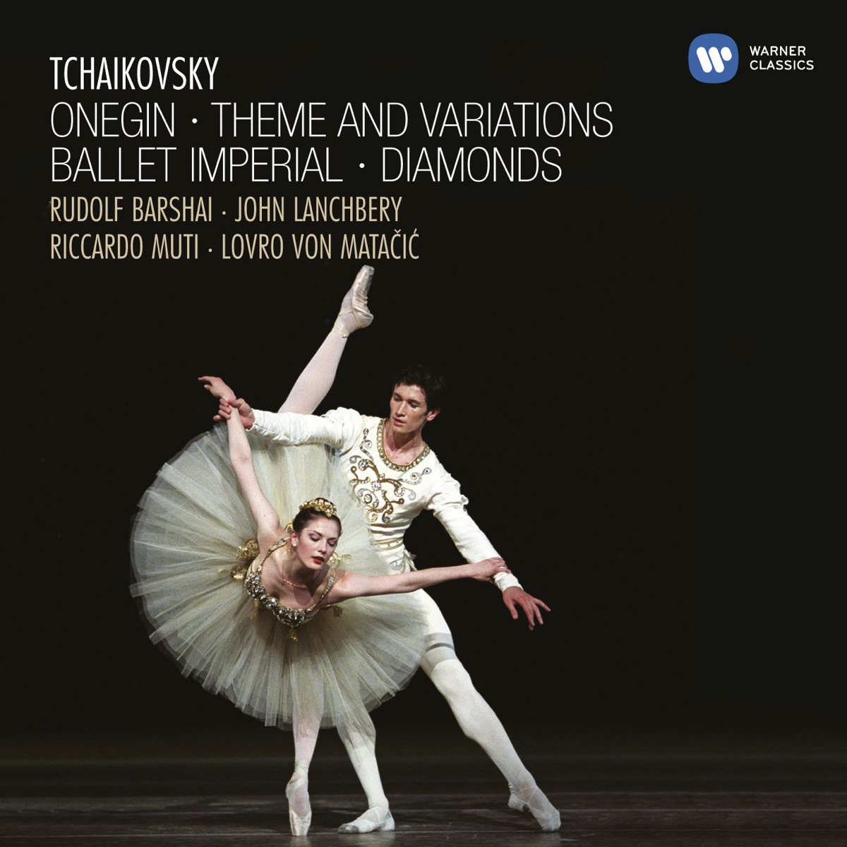 Tchaikovsky: Onegin, Theme and Variations, Ballet Imperial & Diamonds by John Lanchbery, Lovro von Matačić, Riccardo Muti & Rudolf Barshai album cover