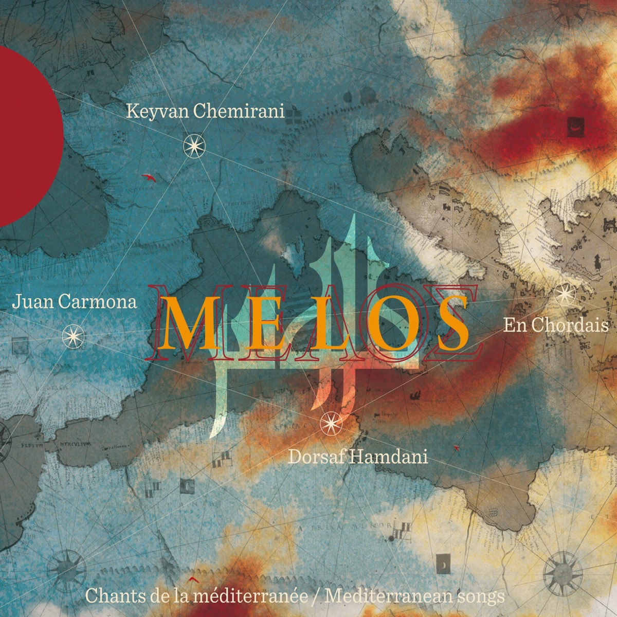 Melos (Chants de la Mediterranée) by Keyvan Chemirani, Dorsaf Hamdani & Juan Carmona album cover
