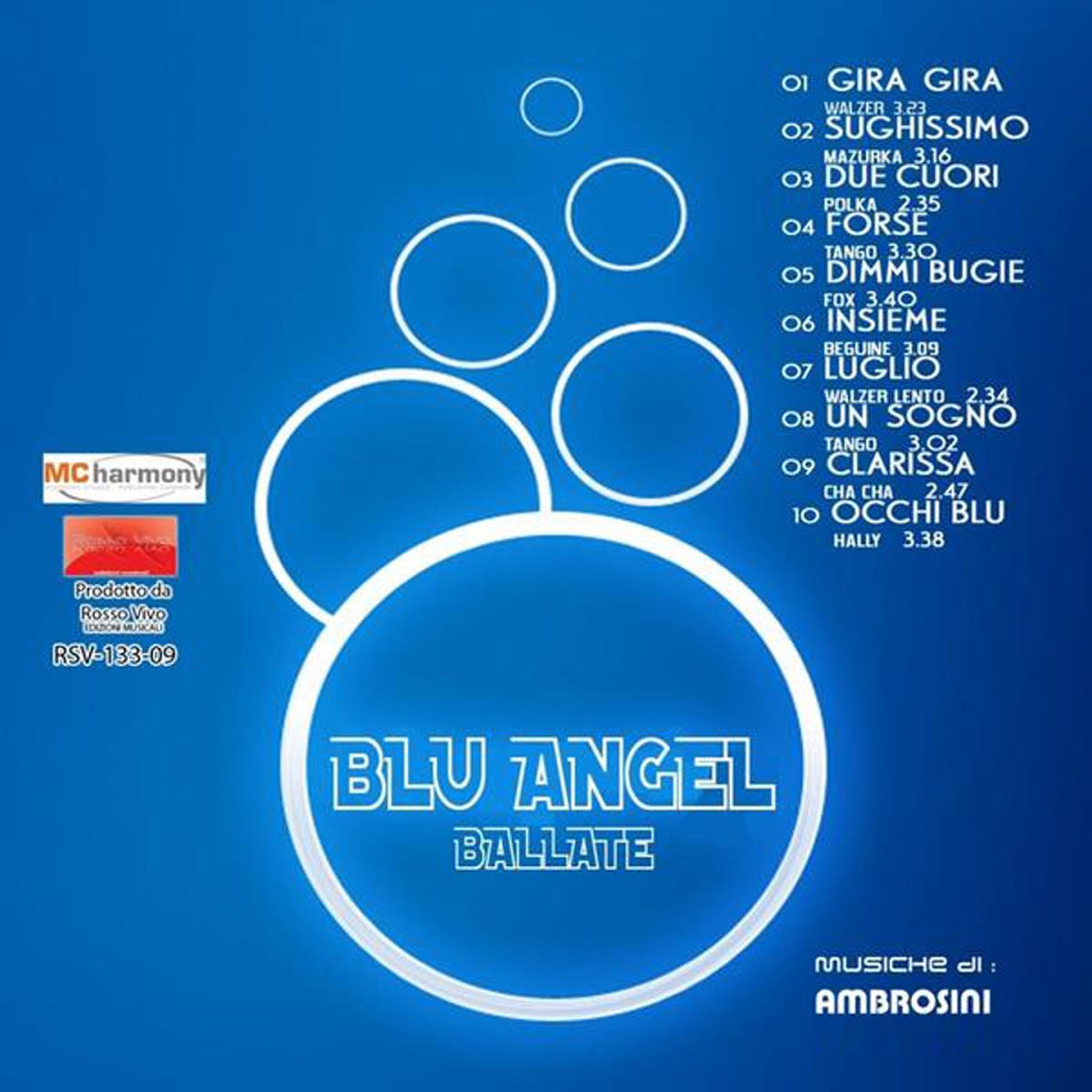 Blu Angel Ballate by Claudio Ambrosini album cover