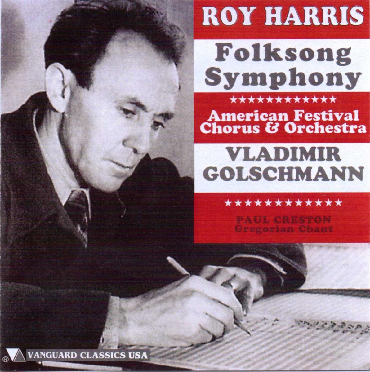 Roy Harris: Folksong Symphony; Paul Creston: Gregorian Chant for String Orchestra by American Festival Chorus, American Festival Orchestra & New York Chamber Orchestra album cover