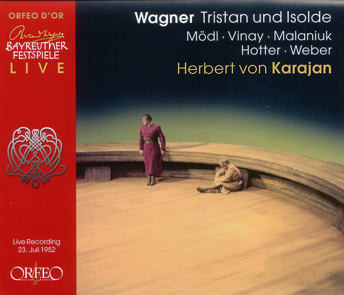 Wagner: Tristan und Isolde, WWV 90 by Martha Mödl, Ramon Vinay, Ira Malaniuk, Hans Hotter, Ludwig Weber, Bayreuther Festspiele & Herbert von Karajan album cover