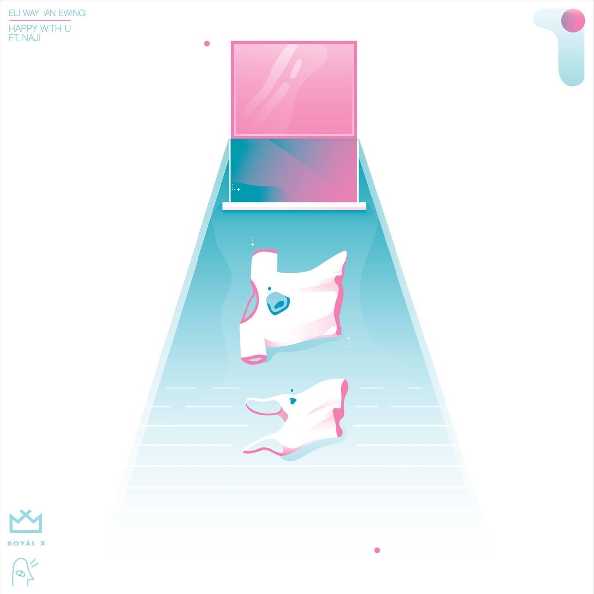 Happy with U (feat. Naji) - Single by Eli Way & Ian Ewing album cover