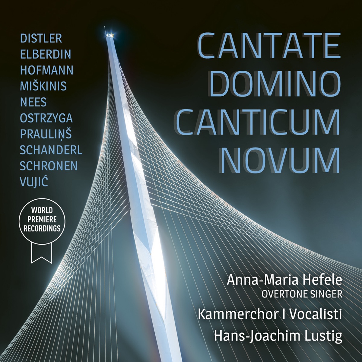 Cantate Dominum Canticum Novum by Kammerchor I Vocalisti, Hans-Joachim Lustig & Anna-Maria Hefele album cover