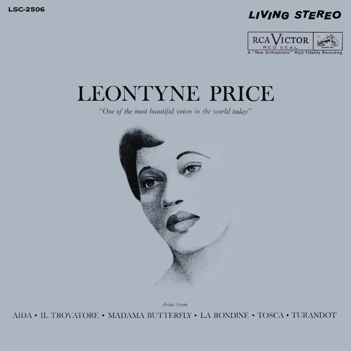 Leontyne Price - Verdi and Puccini Arias by Leontyne Price, Orchestra of the Rome Opera House, Oliviero de Fabritiis & Arturo Basile album cover