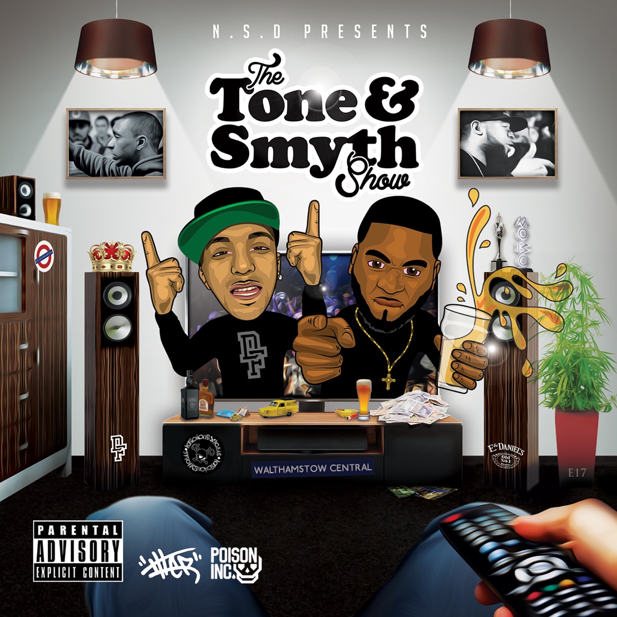 The Tone & Smyth Show by Tony D & Locksmyth album cover