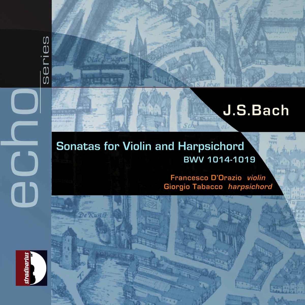 Bach: 6 Violin Sonatas, BWV 1014-1019 by Francesco D'Orazio & Giorgio Tabacco album cover