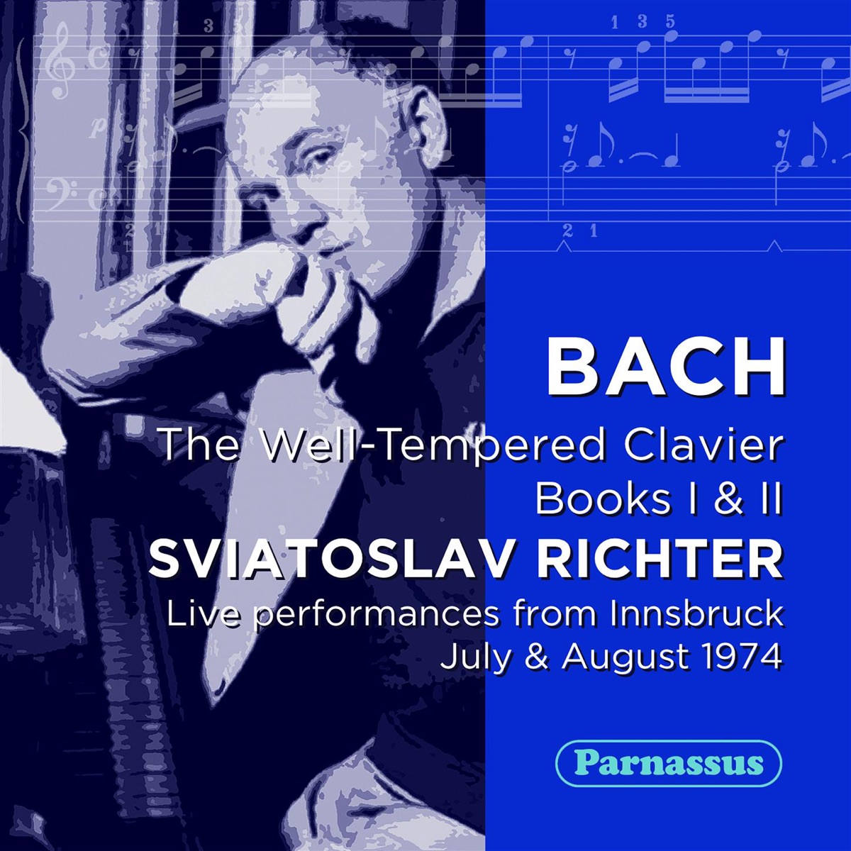 Bach: Well Tempered Clavier (Books I & II, Complete) LIVE Innsbruck 1973 by Sviatoslav Richter album cover