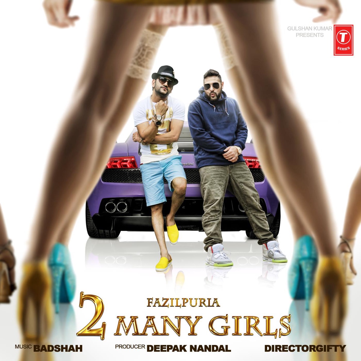2 Many Girls - Single by Fazilpuria & Badshah album cover